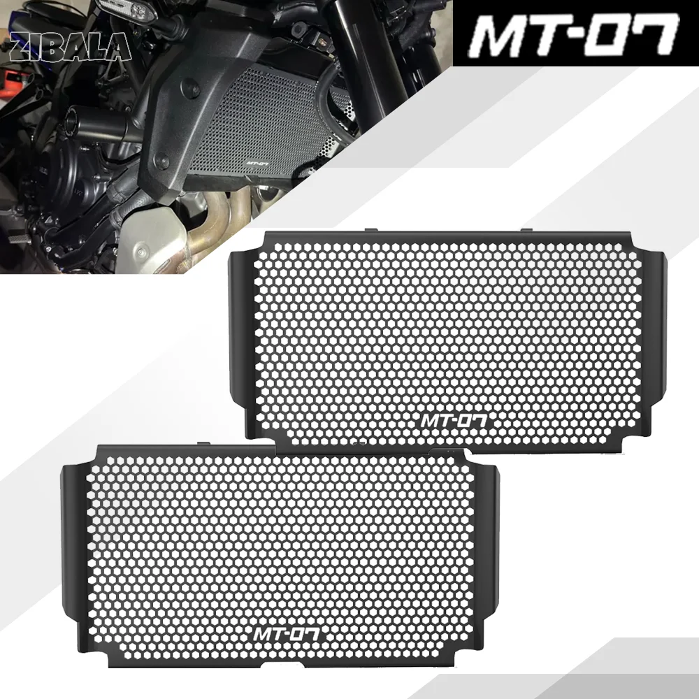 

CNC Aluminum Motorcycle Accessories Radiator Grille Cover Guard Protector For YAMAHA MT07 MT 07 MT-07 Y-AMT mt07 2025-2026-2027