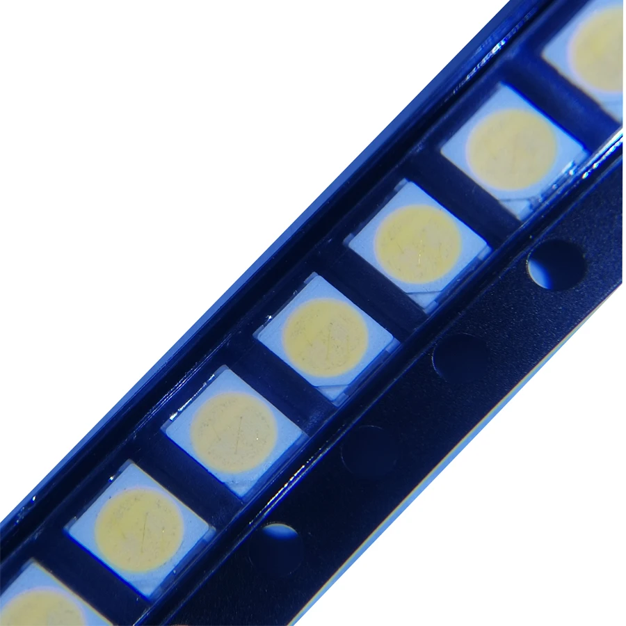 100 шт./лот 3528 SMD LED 2835 6V холодный белый 1,5 W 2,8*3,5 для приложения подсветки Jufei TV LCD