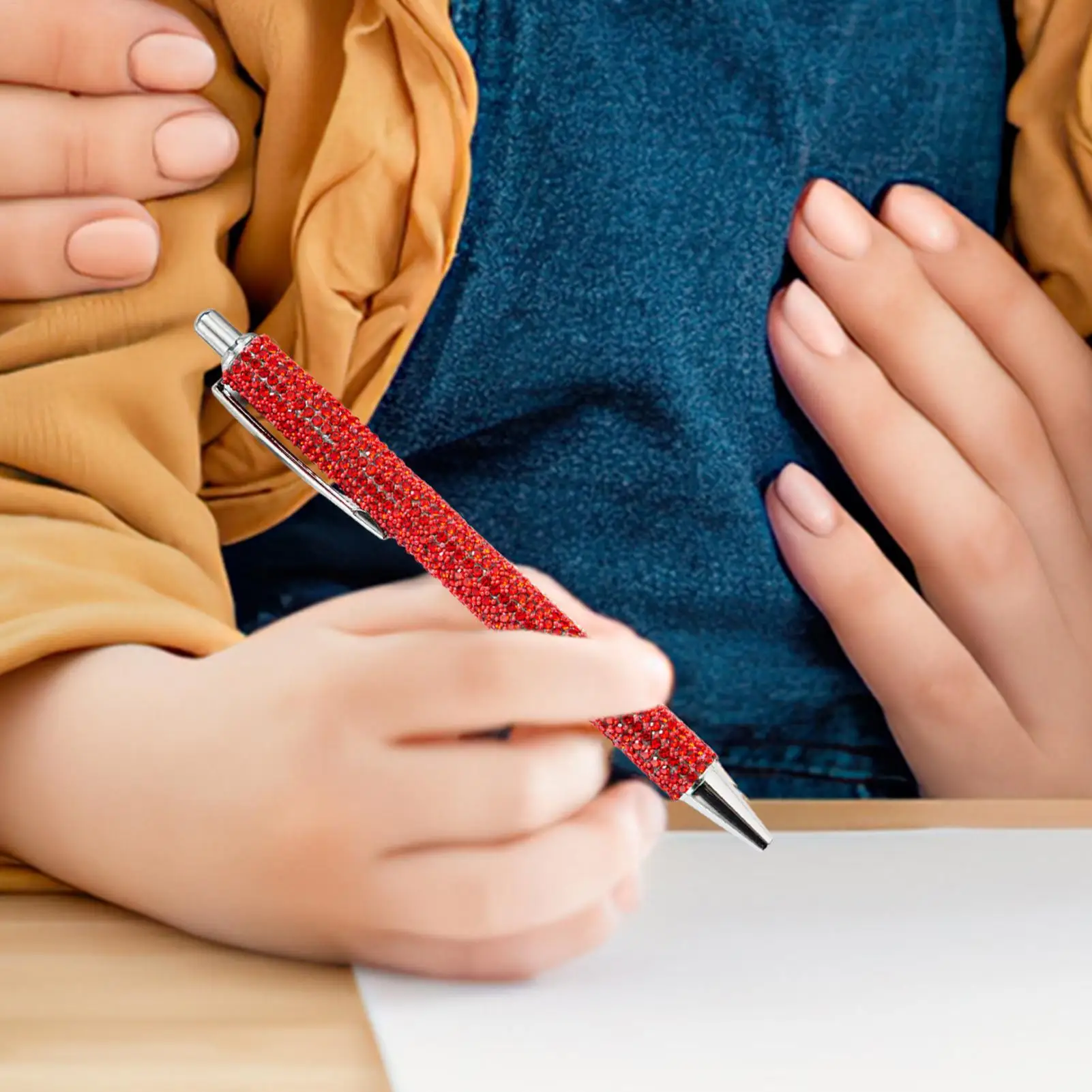 

Press Jumping Pen 1.0mm Gel Pen Rhinestone Ballpoint Pen Luxury Pen Sparkly Crystal Writing Pen School Office Stationery