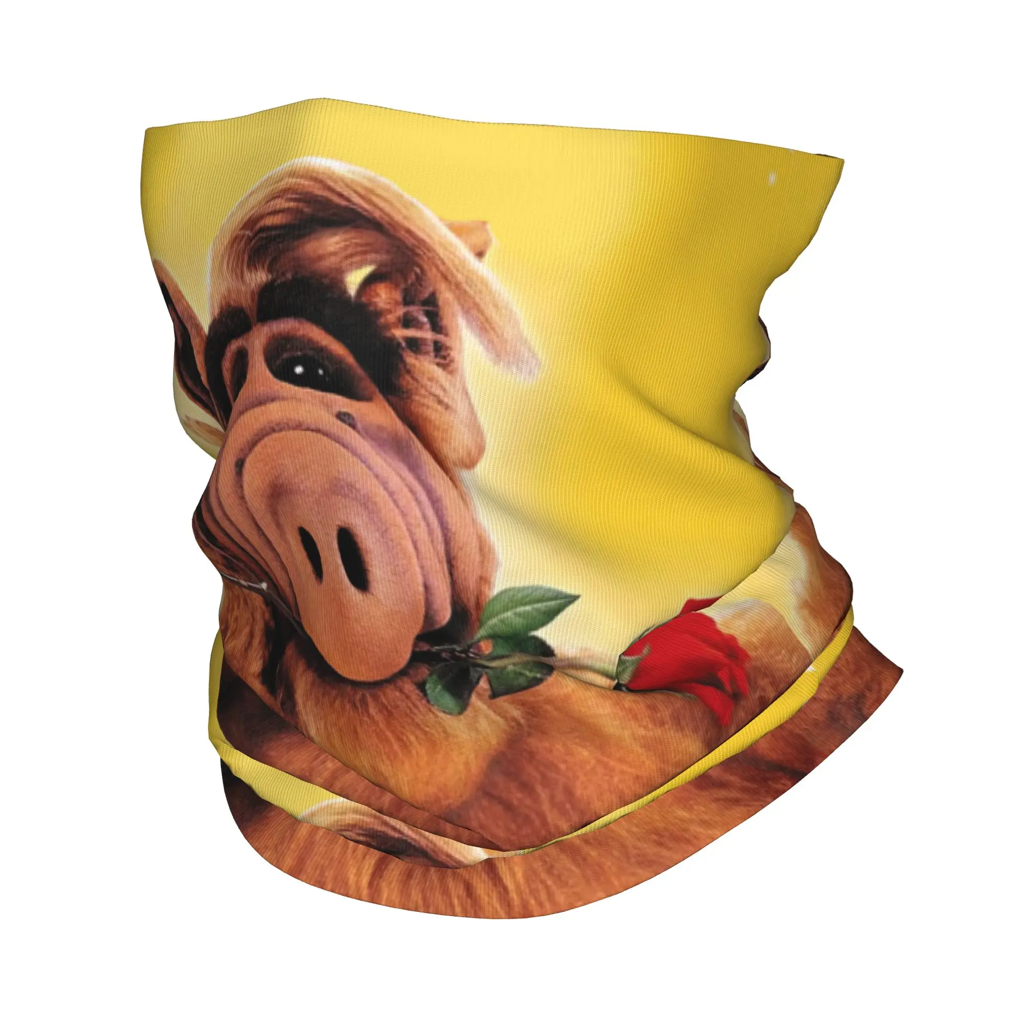 Alf With Flower Winter Headband Neck Warmer Men Women Ski Camping Tube Scarf Alien Life Form Sci Fi Tv Show Face Bandana Gaiter