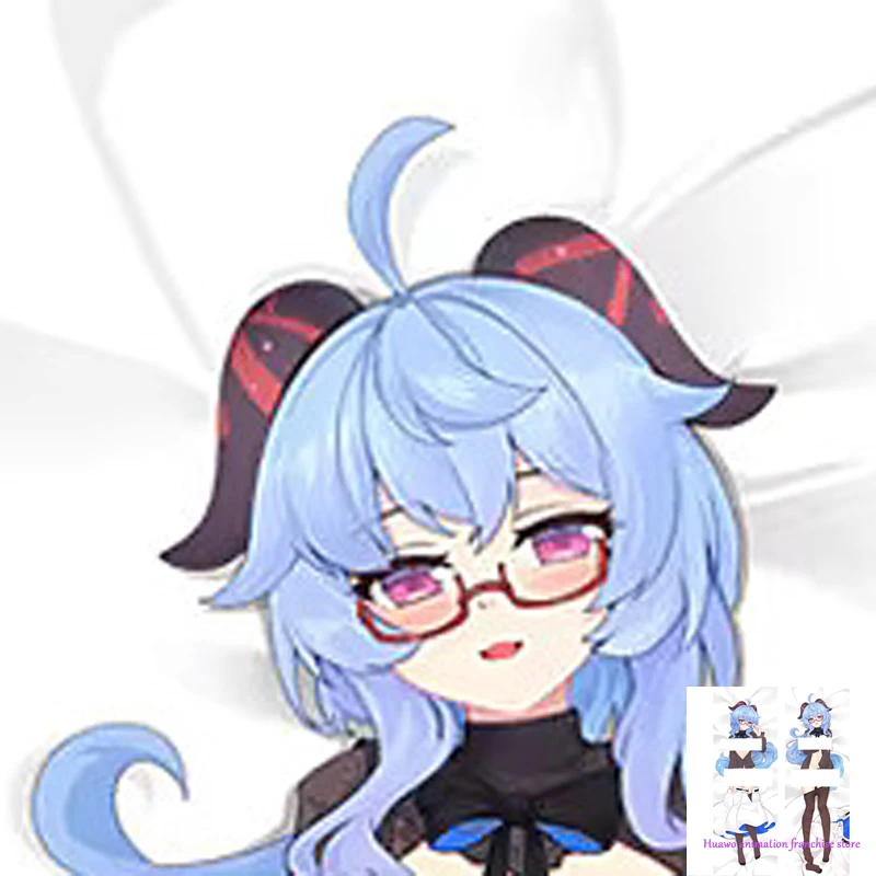 

Anime Dakimakura Pillow Ganyu 2-Side Print Pillowcase Hugging Body Cushion Cover Otaku Waifuristmas Decoration 2023