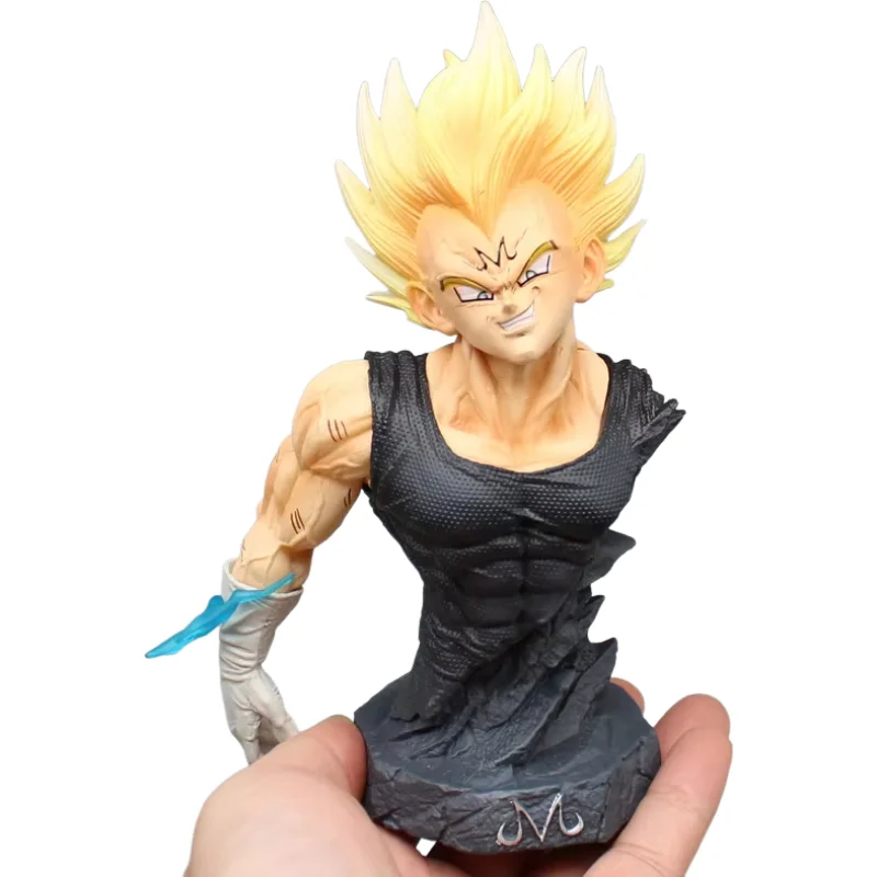 16.5 cm Dragon Ball Demonize Vegeta Buste Anime Action Figure Model Standbeeld Collectie Desktop Decoratie Ornament Speelgoed Jongens Geschenken