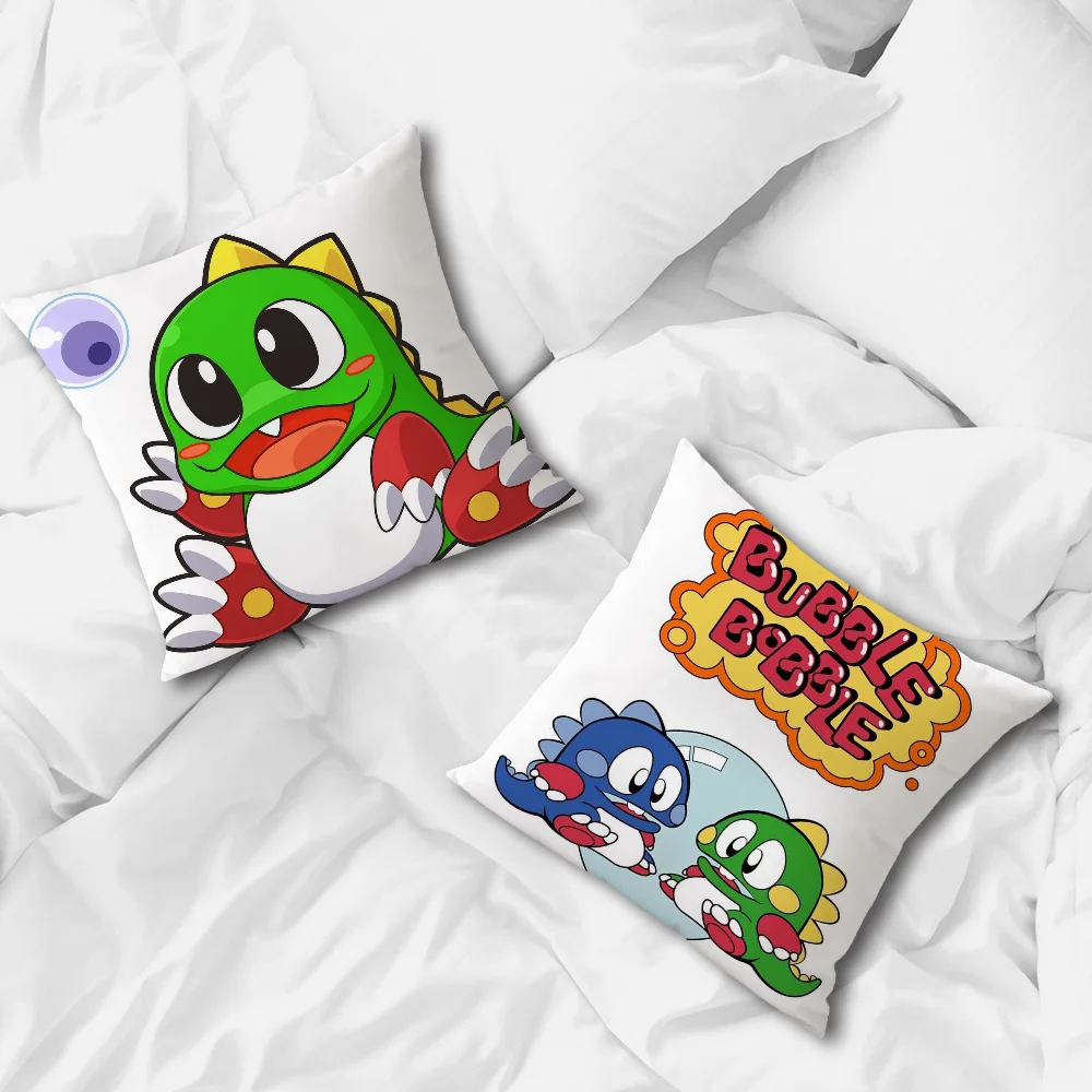 Game B-Bobble  Pillow Case For Sofa Bedroom Living Room Office Bedside Table B-BubbleS Backrest Cushion Printing Square