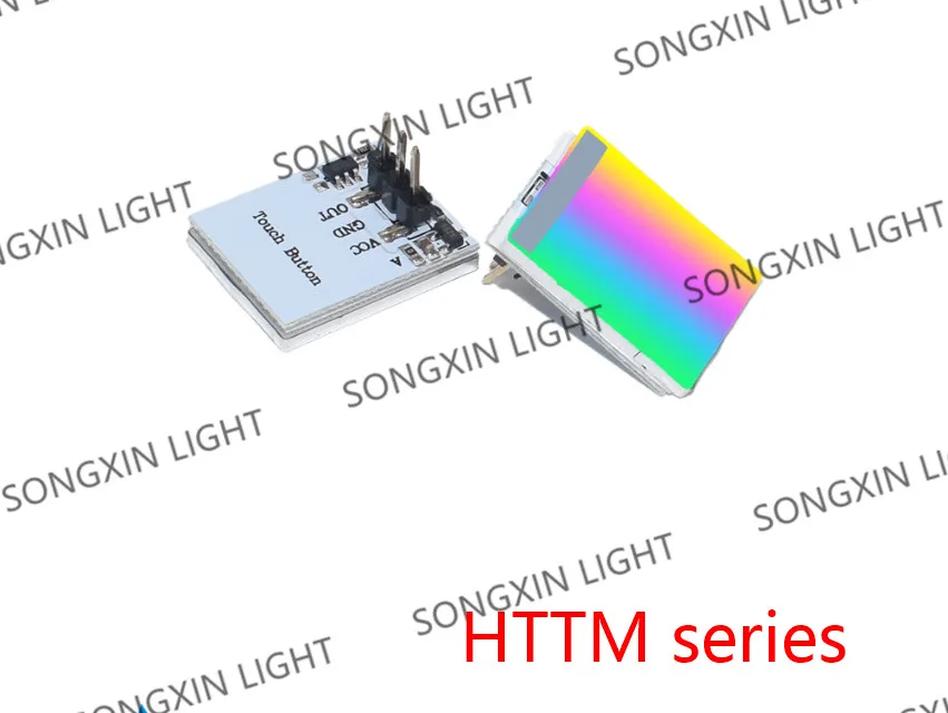 SX Capacitive Touch Switch HTTM Touch Button Sensor Module Green Blue Red Yellow RGB Colorful Display Integrated Circuit