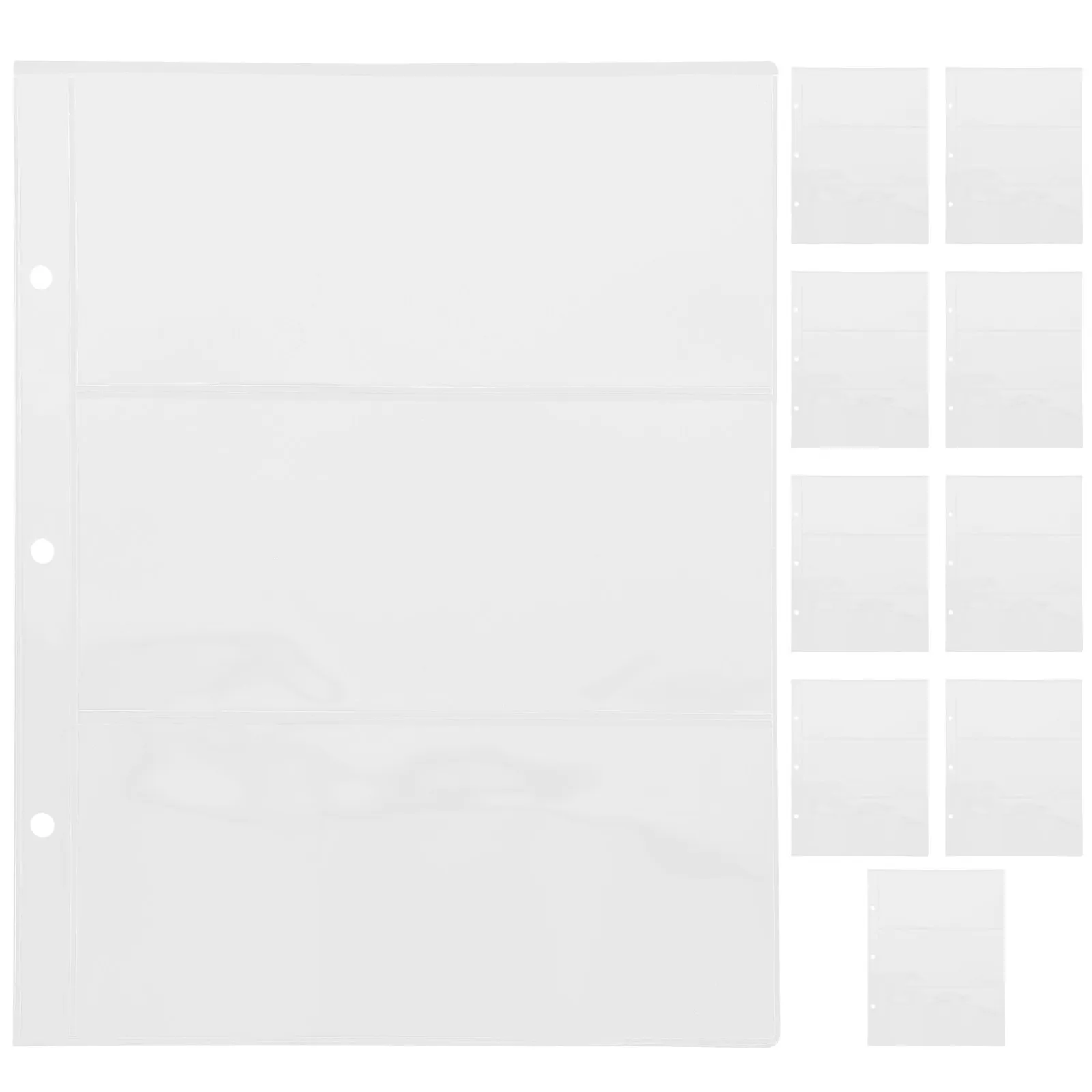 

Banknote Collection Album Pages Clear Small PVC Currency Holder Money Storage Inserts Portable Protective Covers for Banknotes