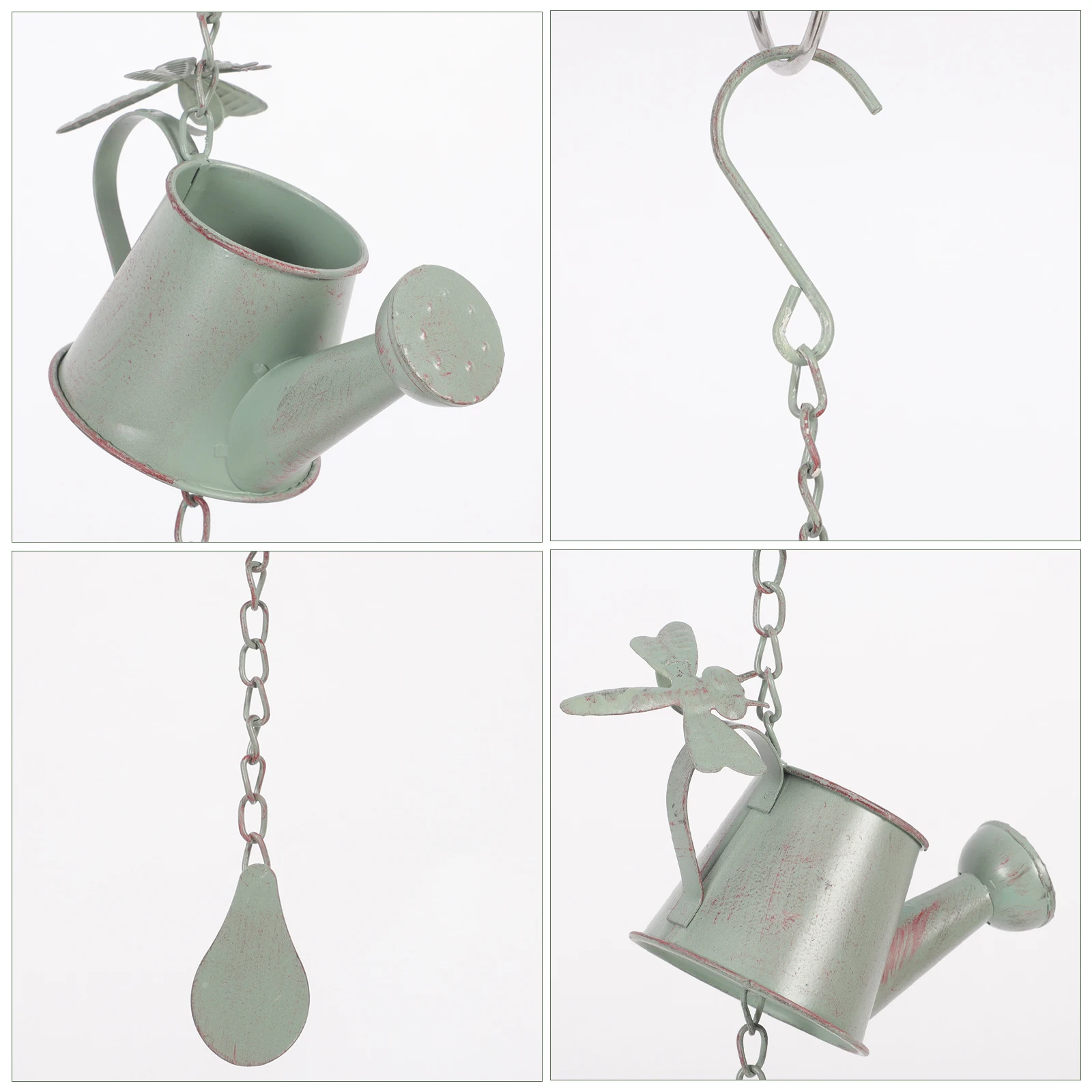 

Металлическая цепочка-колокольчик для желоба, водосточная труба, винтажный колокольчик, декоративный дренаж, длинные прочные уличные садовые дождевые цепи, легкие