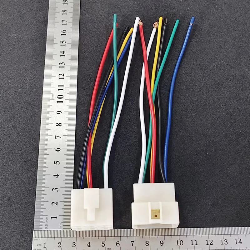 1Set DJ7021-6.3mm 1 2 3 4 6 8 9 12 Pin Automotive Connector 15cm High Current Wire Harness Male Female Plug for Car/Ebike