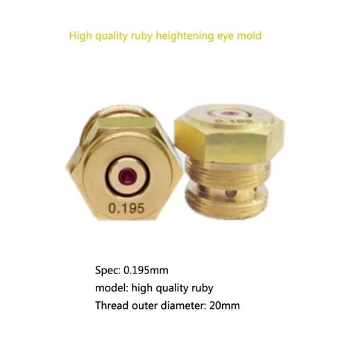 Imagen 2 del producto Guía de alambre de rubí EDM para máquina de corte de alambre CNC de velocidad media Ruijun, 0,192/0,195/0,215mm, 1 Uds.