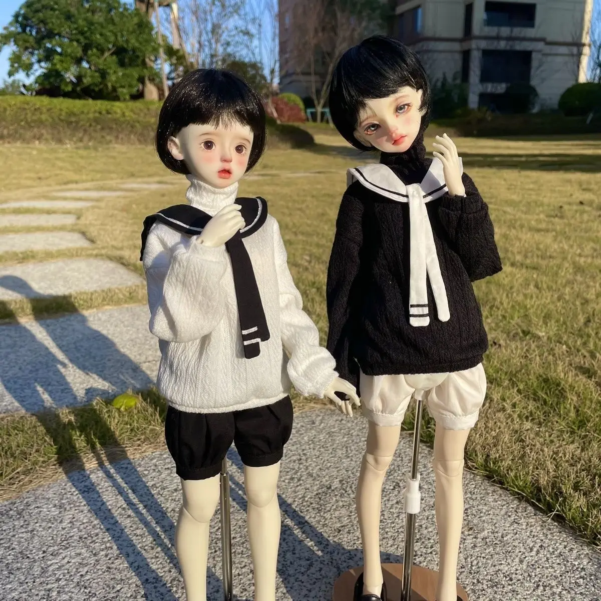 1/3 1/4 1/5 1/6 Doll's Clothes Suit for 30/36/45/60/62/65/68cm Bjd Doll College Style Sweater Set Toys Doll Accessories,no Doll