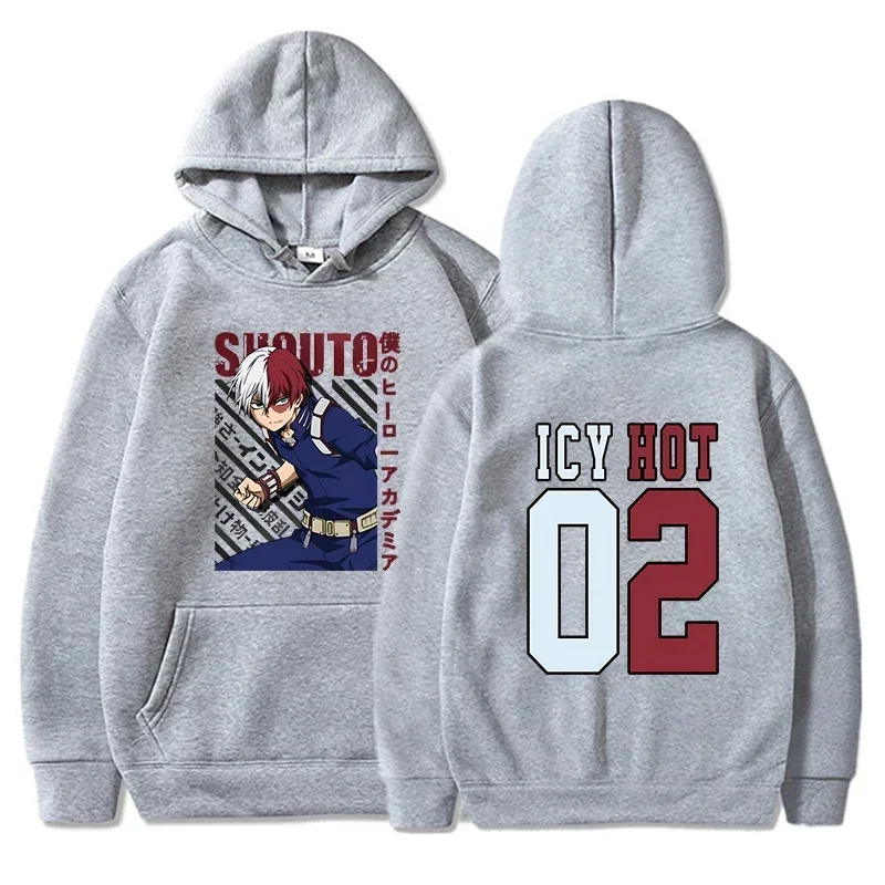 Neue Todoroki Shoto Drucken Anime Hoodie Mode Frauen Männer Casual Tops Herbst Und Winter Sweatshirts Langarm Harajuku Pullover – Detail 3