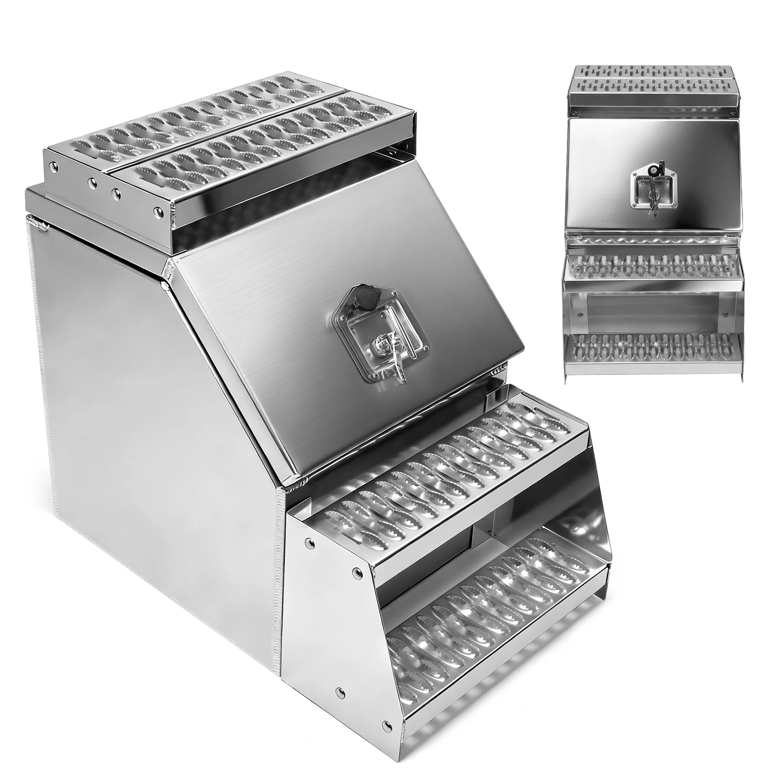 

18-дюймовый алюминиевый кузов-фургон для полуприцепов 17.99x27.99x25 дюймов с Т-образной ручкой-замком для Peterbilt, Kenworth и других марок