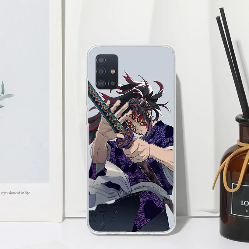 Demon Slayer Kokushibo Phone Case For Samsung A51 A41 A31 A21S A11 A01 A71 A50S A40 A30S A20E A10S A70 A6 A7 A8 A9 Plus Back Cov