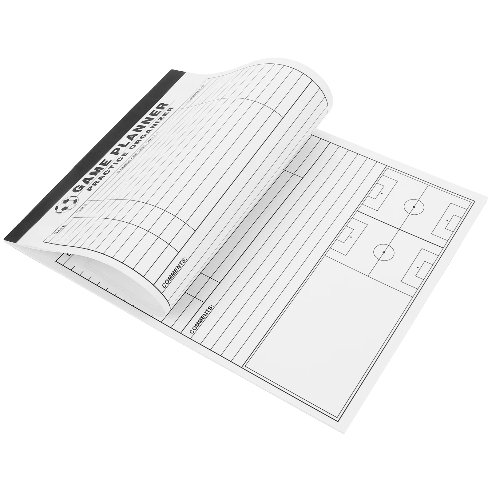 Football Record Book Score Tool Basketball Scorebook Sports Sheet Supplies Warning Cards Paper