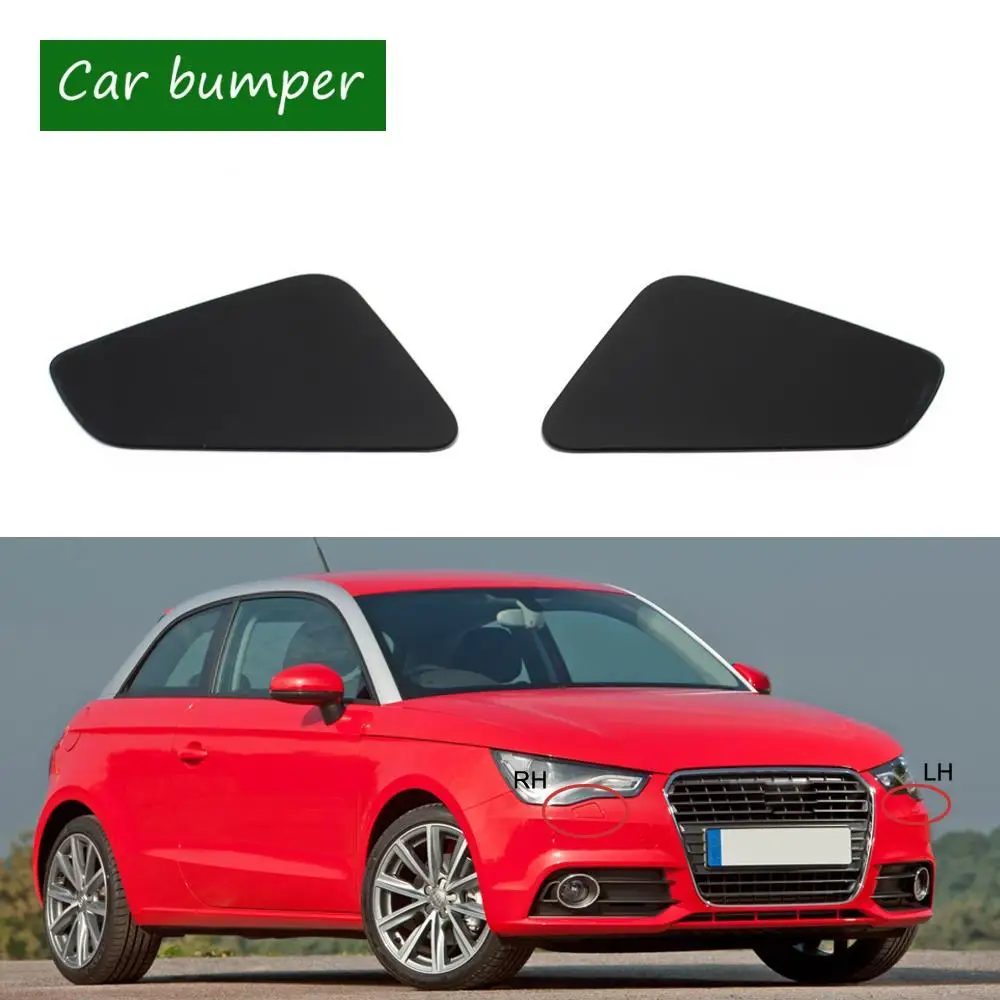 Front Bumper Headlight HeadLamp Washer Nozzle Cover Cap (LH&RH) For Audi A1 2010 2011 2012 2013 2014 High-quality
