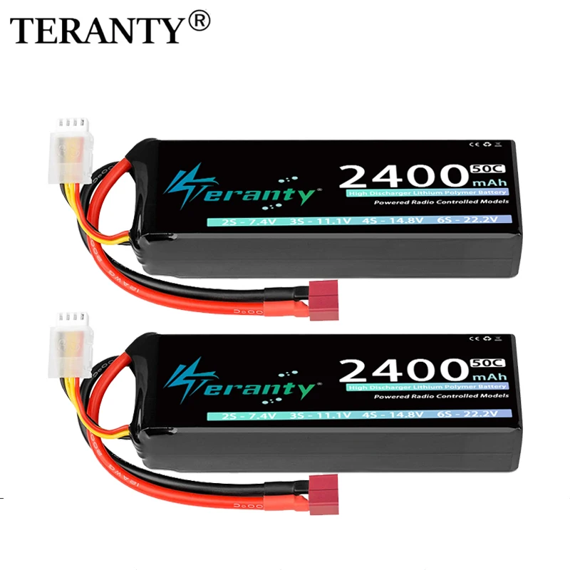 

TERANTY Lipo Батарея 3S 2400 мАч 11,1 В 50C/100C Софткейс с разъемом T XT60 для радиоуправляемого автомобиля Лодка RC Вертолет FPV Дроны Самолет Хобби