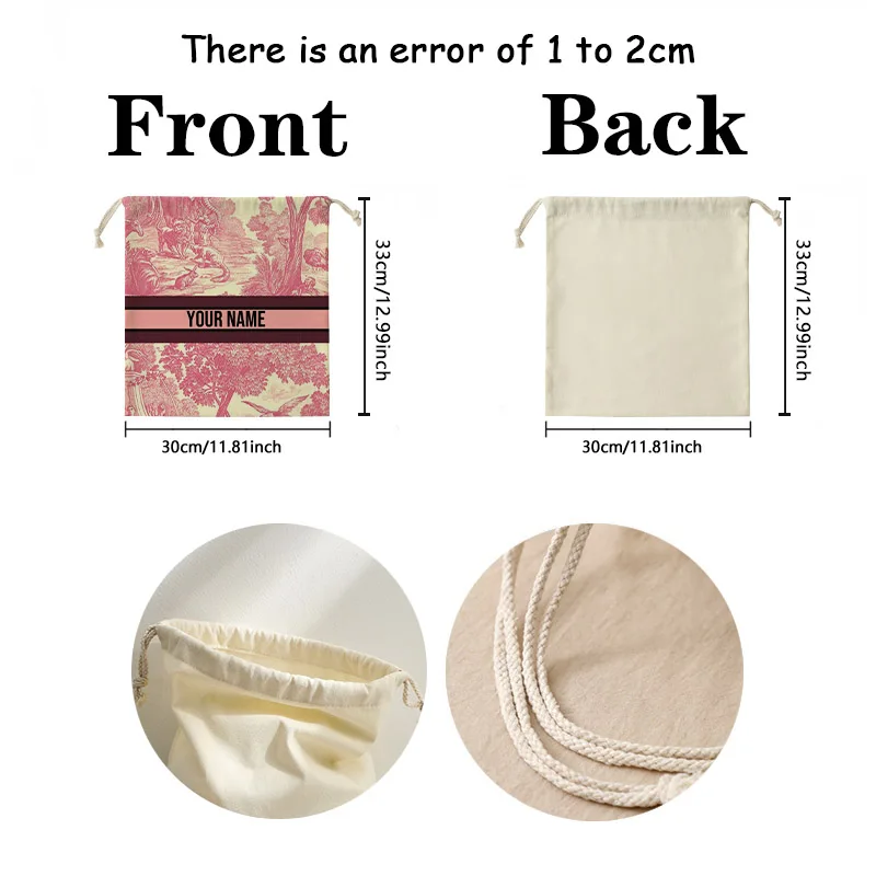 Personalized Storage Bag for Women, Large Capacity Shoulder Bag, Fashion Printing Tote, Custom Name Storage Bag, Luxury Bag