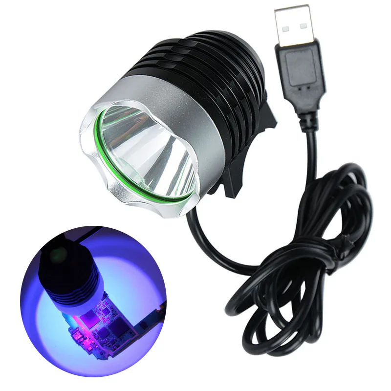 Usb uv esterilizador ultravioleta luz verde óleo cola cura lâmpada secador led ultravioleta luz para esterilização placa de circuito do telefone