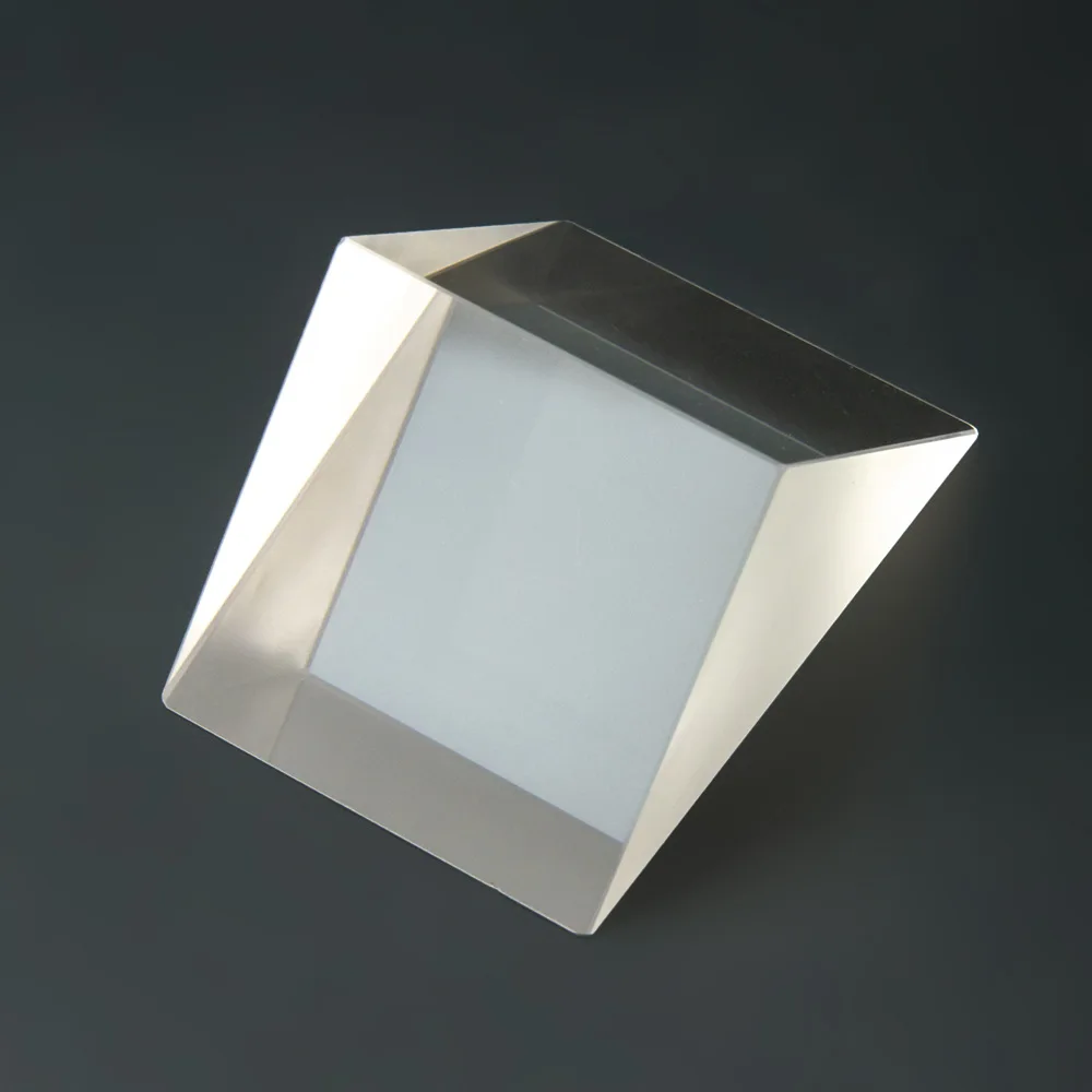 20x20x20mm szkło optyczne trójkątny pryzmat 45 stopni prosty kąt pryzmat mały pryzmat pomiar wizualny pryzmat optyczny