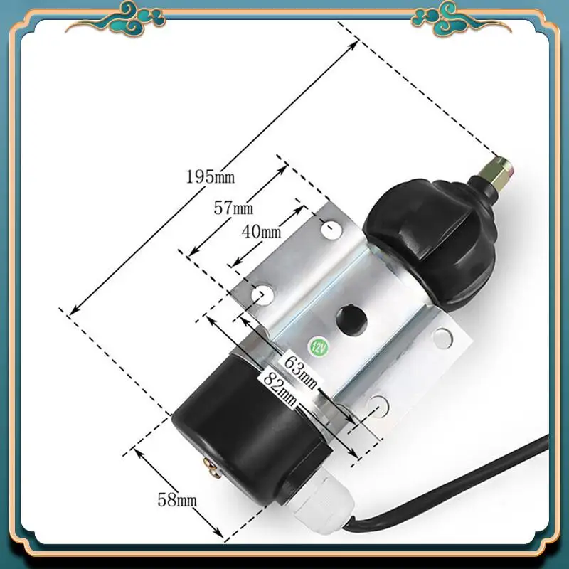 Mais recente solenóide de parada 12v adequado para volvo penta tamd60a tamd60b tamd60c 872826 1827650 peças de reposição