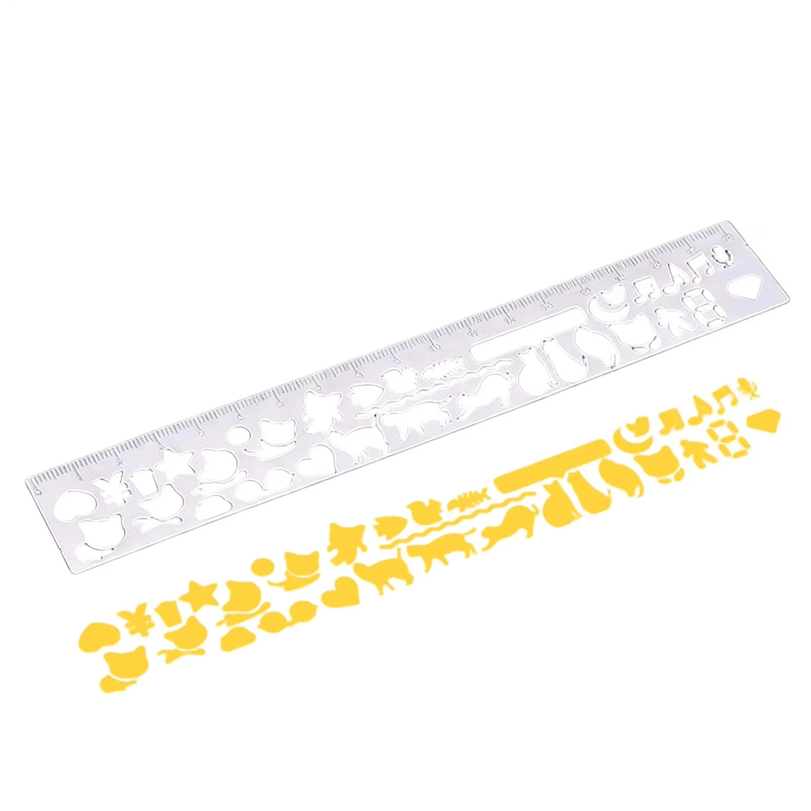 Cat Lover Metal Ruler, 20+ Cat Bookmark, Double Sided, Creative Stationery for Diary Planner Notes, Student Teacher Gift