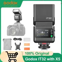 Flash de cámara GODOX iT32 TTL con disparador inalámbrico X5, receptor incorporado de 2,4 GHz, pantalla táctil LCD, Compatible con la serie Godox X
