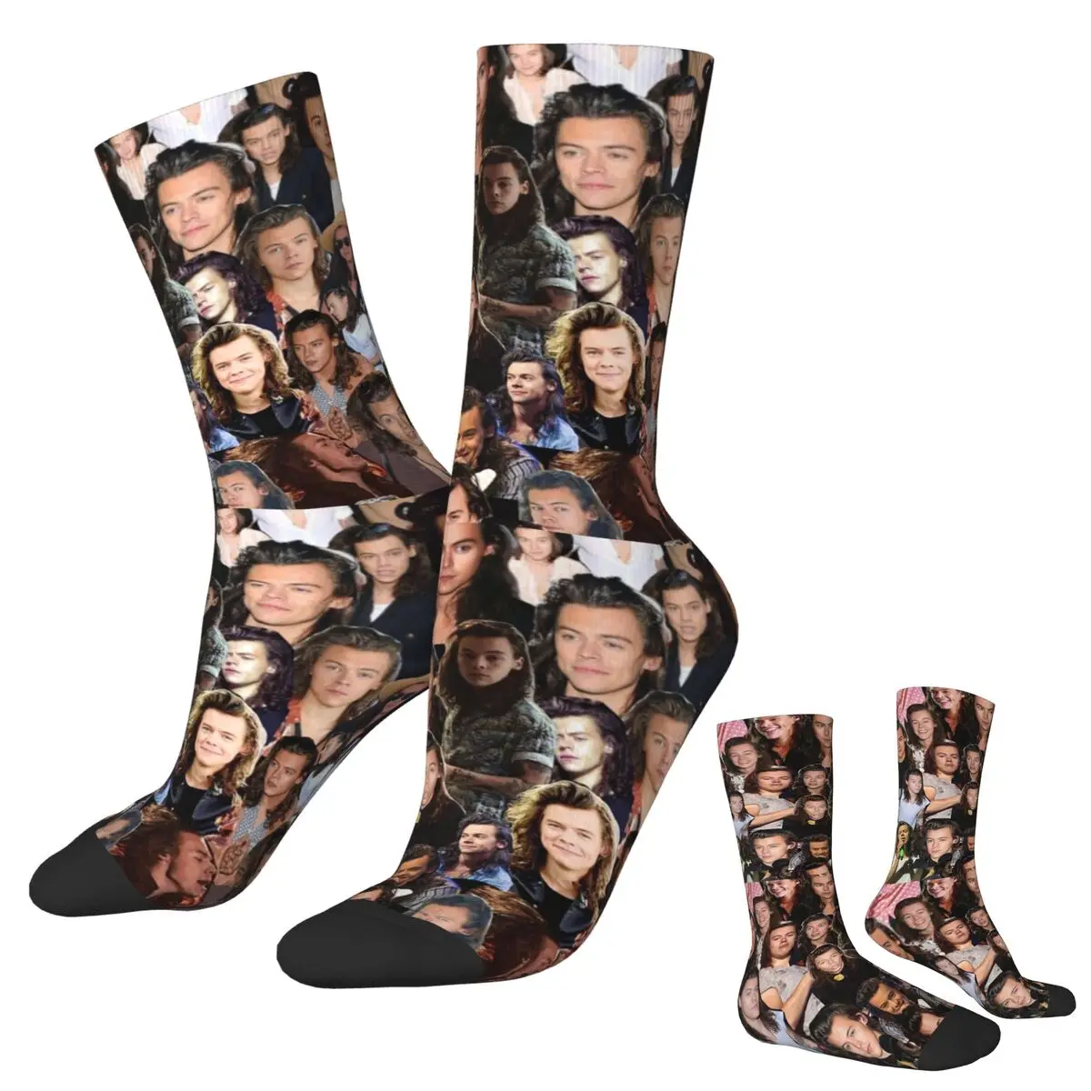 ハリースタイルソックス原宿高品質ストッキングオールシーズンロングソックスアクセサリー男性用女性用クリスマスギフト