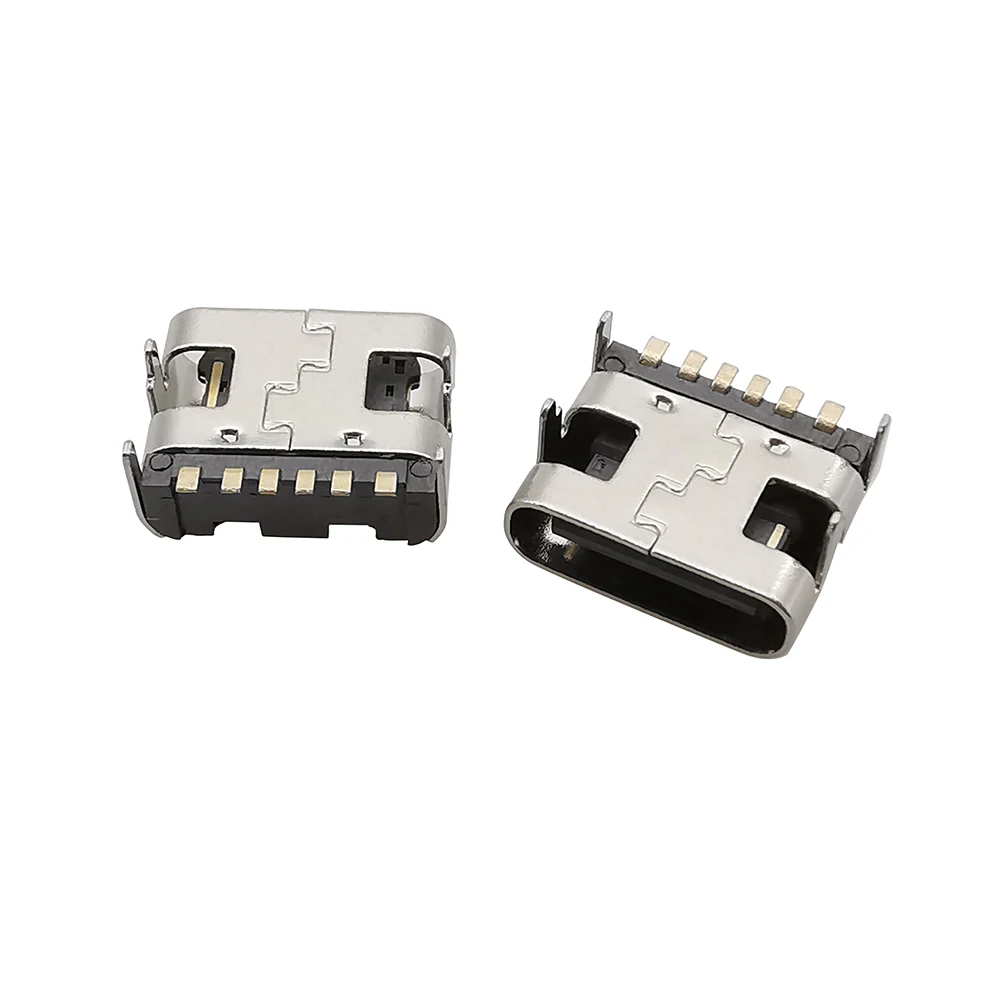 10Pcs USB Typ C Buchse 2P 6P 16Pin SMT Buchse Lade Port PCB Solder Stecker USB C – Detail 5