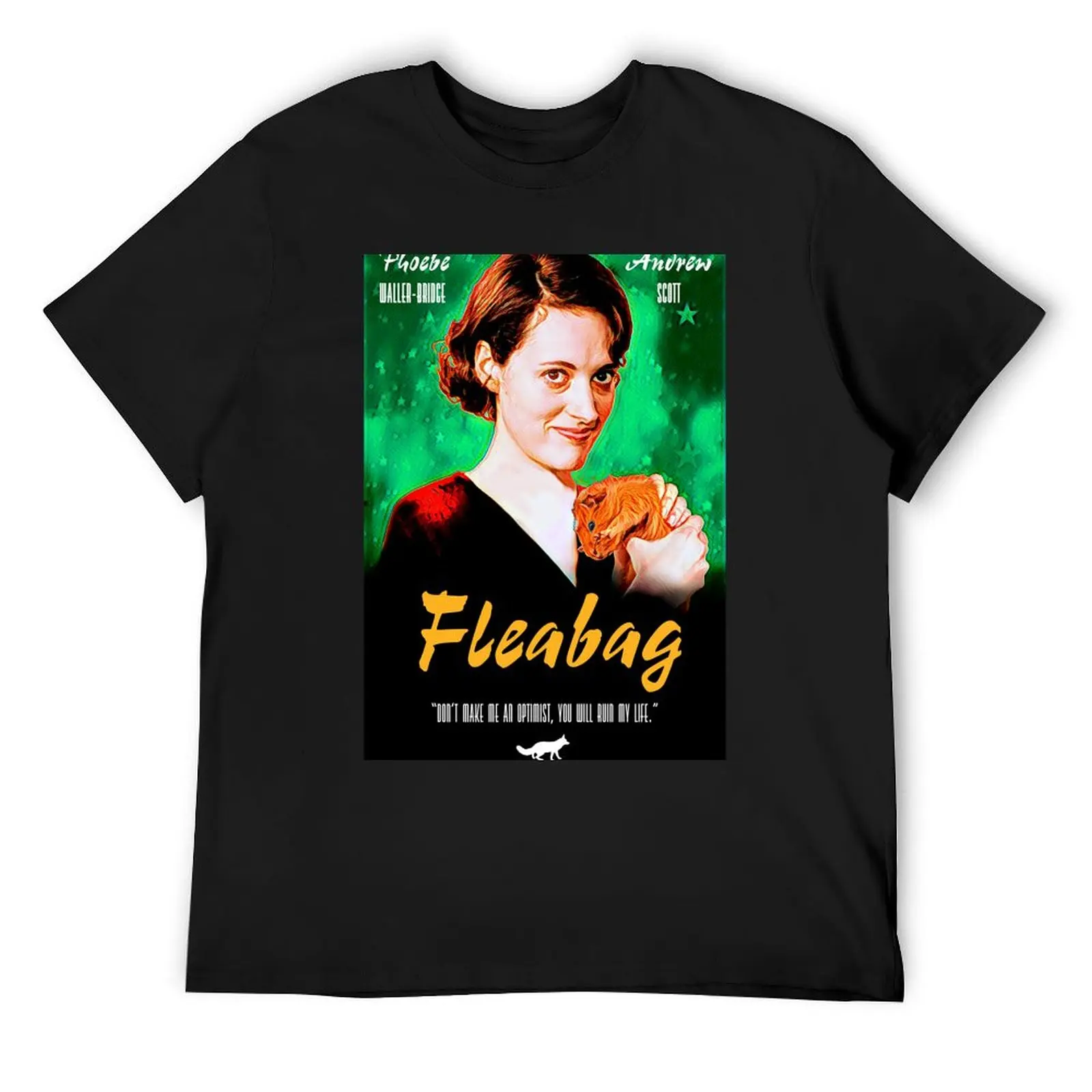 

Футболка Fleabag, летние футболки с рисунком, блузки, рубашки, футболки с рисунком, мужские футболки с рисунком