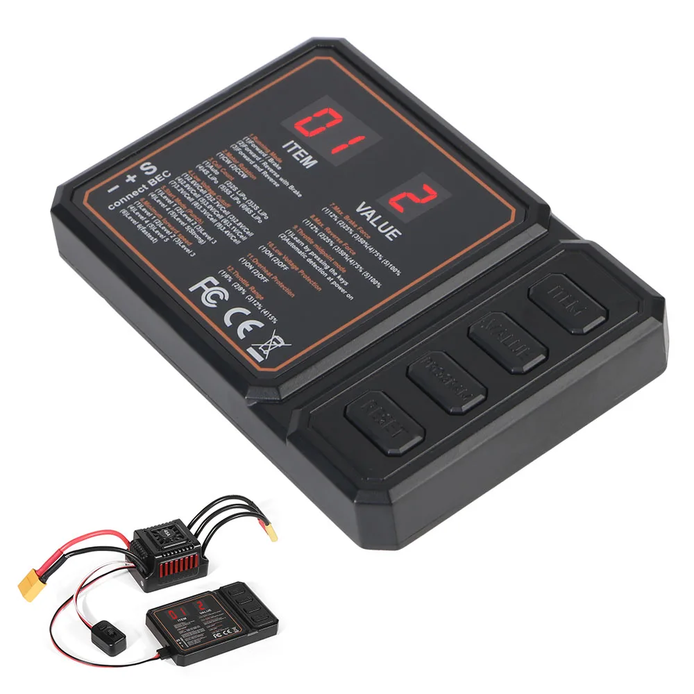 RC Car Axial SCX10 TRX4 MST CFX EX86100 for RC Boats 50 to 150A ESC Electronic Speed Controller Programing Card Original