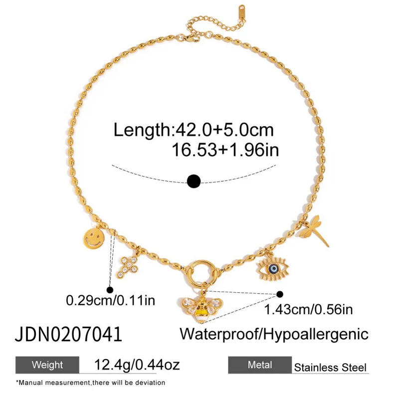 النمط الأوروبي والأمريكي الفولاذ المقاوم للصدأ النحل الأقراط الطوق المتخصصة الراقية قلادة حلقة التيتانيوم الصلب سوار غير يتلاشى #6