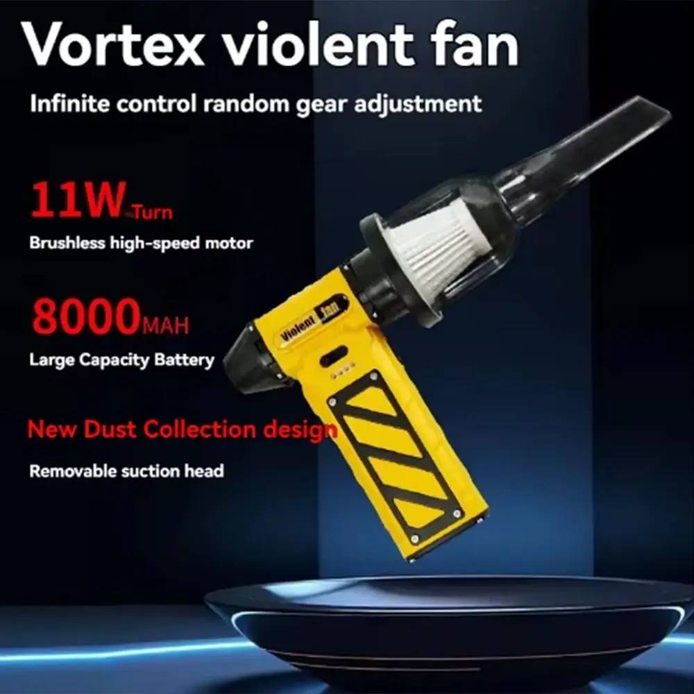 

110000RPM Mini Turbo Jet Fan High-Power Cordless Powerful Air Blower Adjustable Speed Rechargeable Electric Air Duster