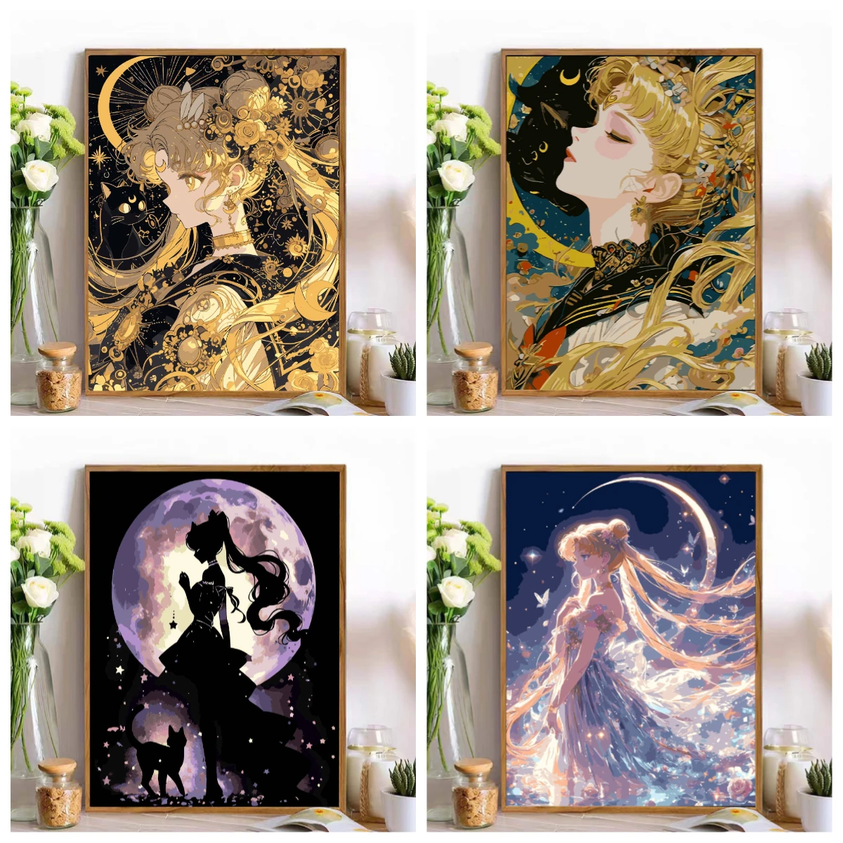 Jigsaw Puzzles S-Sailor M-Moon Anime Character 500/1000/1200/2000PCS Home Decor for Living Room Bedroom Wall Decor Gift No Frame
