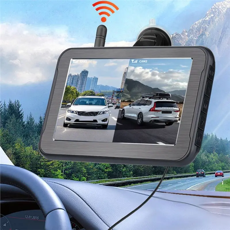 ABGI-1080P Solar Wireless Backup Camera, For Vehicle Truck RV