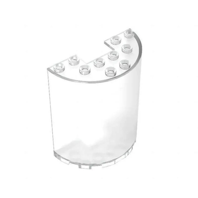 

[6 шт.] [50 г] Модель 87926, полукруглый кирпич 3x6x6 с выемкой, набор детских строительных блоков для самостоятельной сборки (DIY) STEM