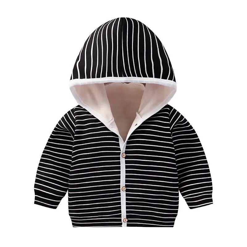 Children\'s New Fall And Winter Boys And Girls Padded And Thickened Cartoon Jacket Baby Infant Hooded Sweater Cardigan Jacket