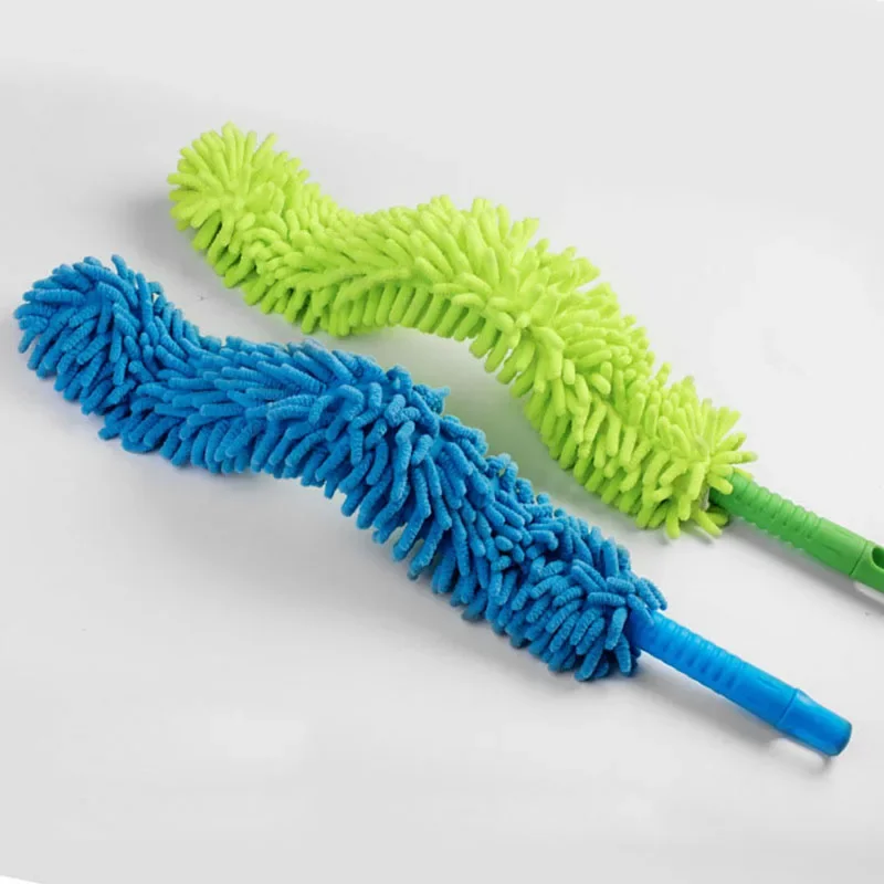 Buigbare Chenille Microfiber Duster Cleaner Handvat Flexibel Wasbaar Schoon het stof Meubilair voor plafondventilatoren Autoborstel