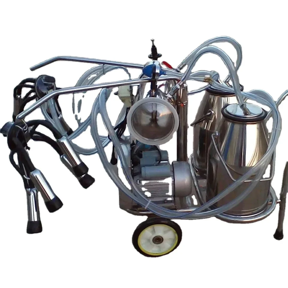 New Durable Fully Automatic Portable Milking Machine for Large Dairy Farms Mobile Apparatus for Cow Milking