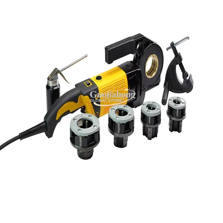 Hotsale SQ30A Macchina infila tubi di potenza portatile Tubi di ferro Cricchetto 1/2 pollice 1 1/4 pollici per l'installazione di tubi di linea in loco