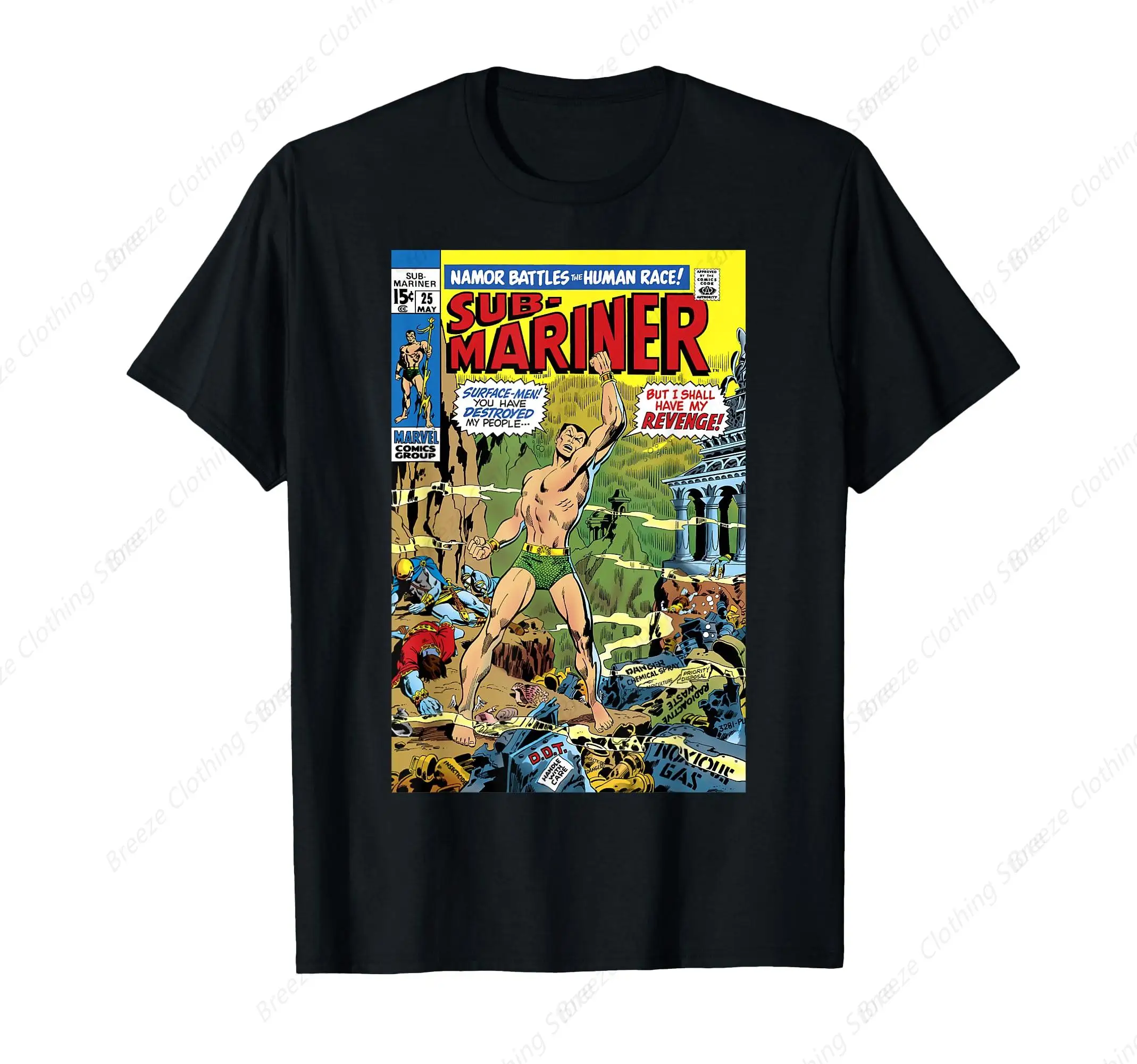 

Namor The Sub-Mariner Battles The Human Race Comic T-Shirt
