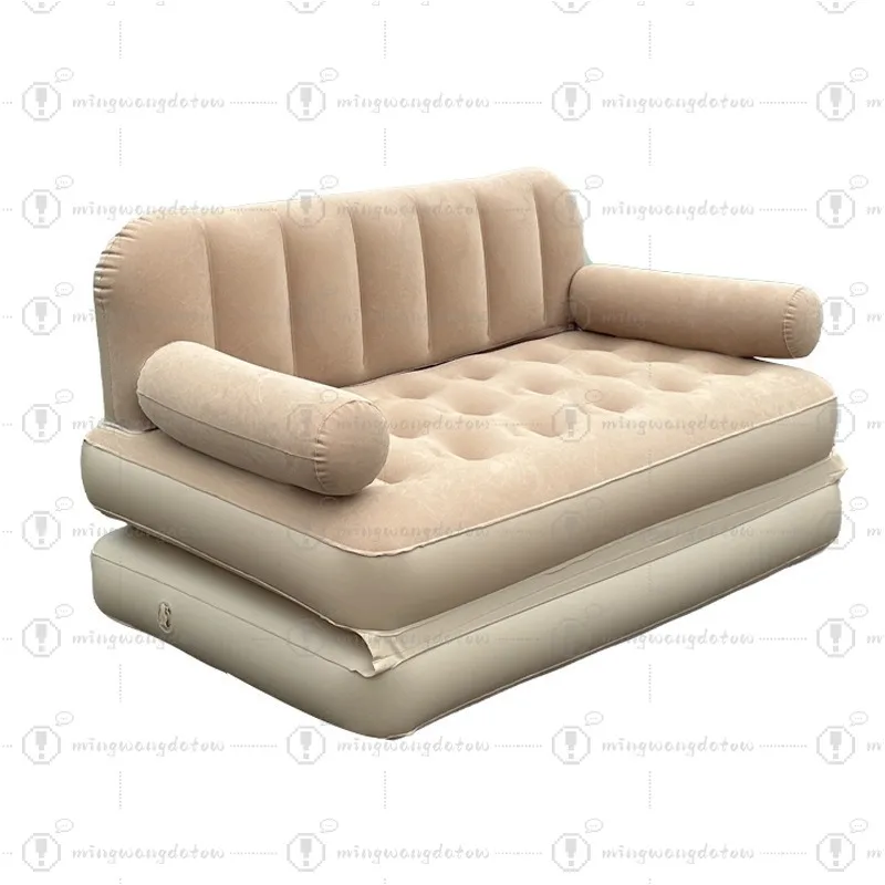 Self-Inflating Sofa Bed Outdoor Portable Foldable Inflatable Bed Lazy Sofa for Camping Tent Home Air Mattress