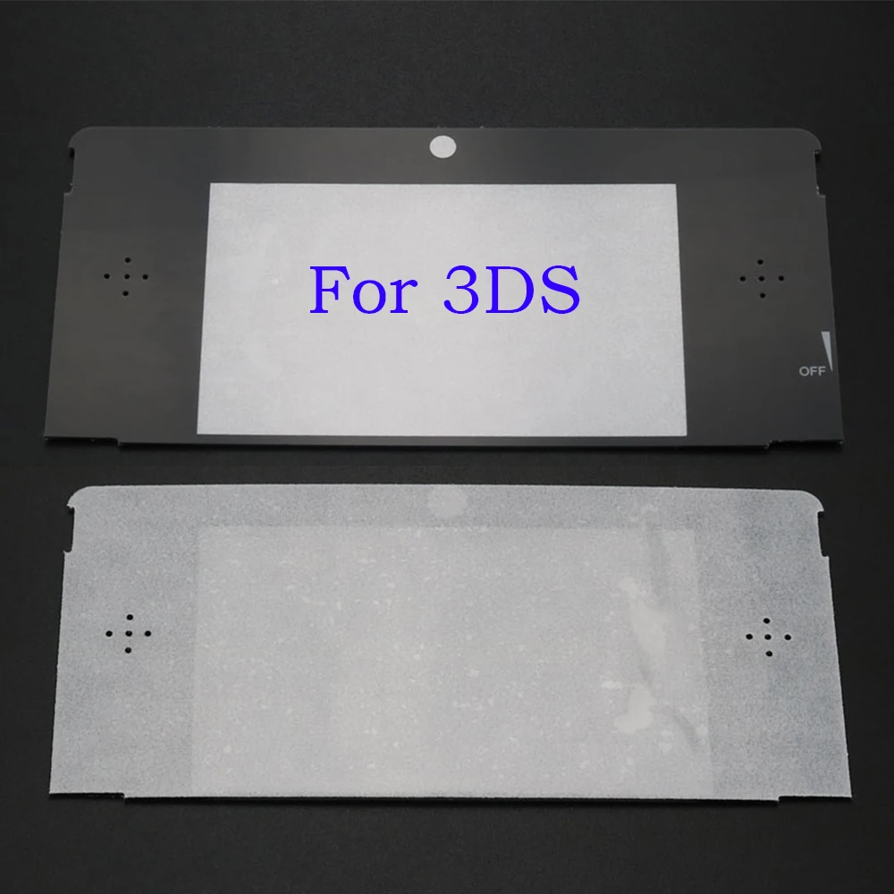 TingDong black white Replacement Top Front LCD Screen Frame Lens Cover For 3DS Repair