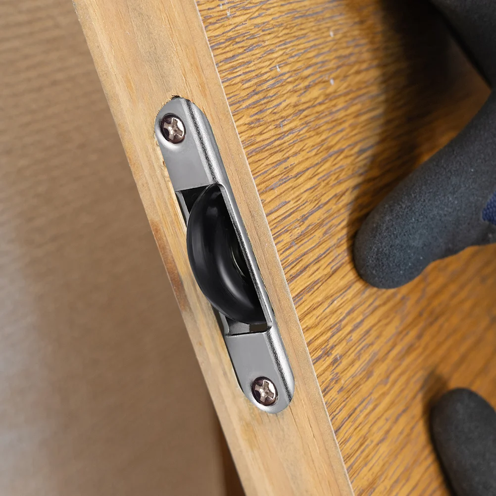 

6Pcs Nylon Sliding Closet Door Rollers Silent Smooth Cabinet Wardrobe Door Hardware Replacement Wheels Wheel Roller