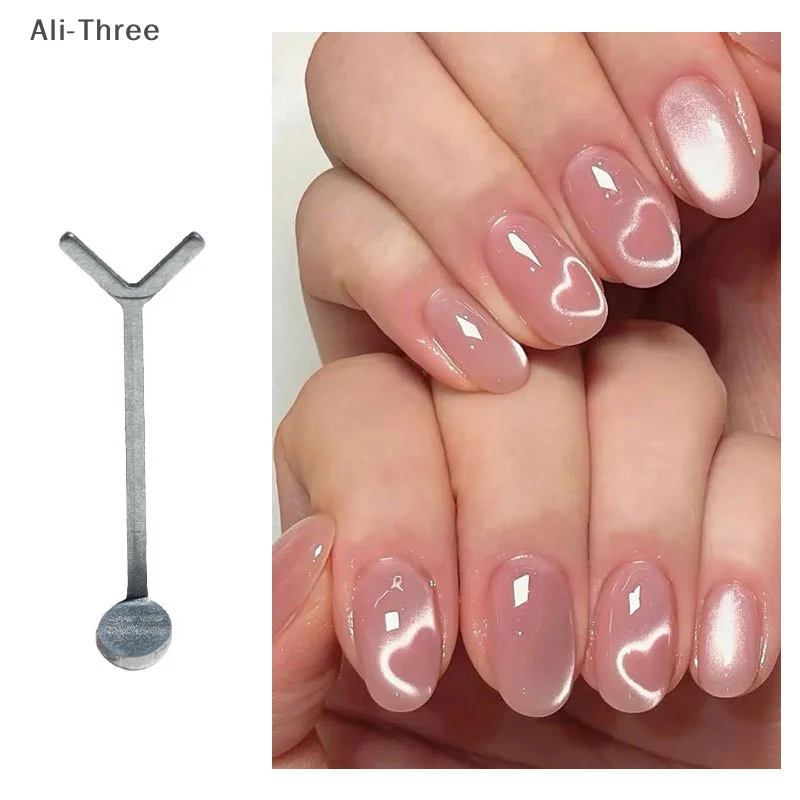 Y-shaped Nail Magnet Stick Wire Tools For Creating Heart & Ingot Shapes On Nails Love Heart Cat Eye Nail Magnet Art Accessories