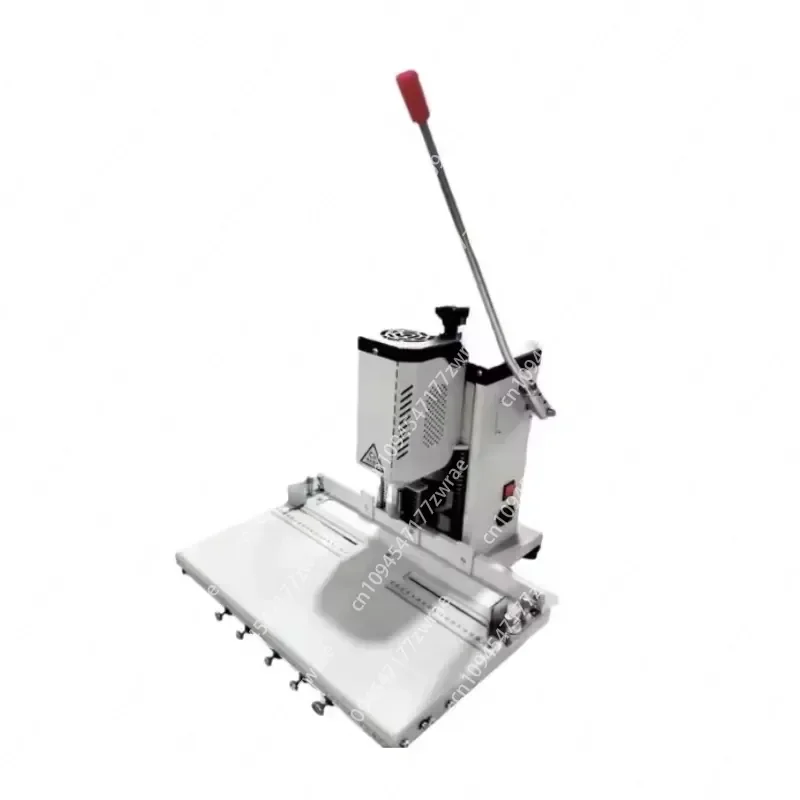 Office Accounting Programmable Multi-Function Hole Punch Bag 220V Office Punching Machine for Graphic Shops Motor Core