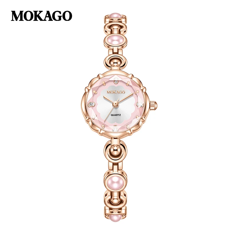 

MOKAGO 8152 Элегантные кварцевые часы для женщин, брендовые модные часы-браслет, повседневные женские наручные часы, relogio feminino
