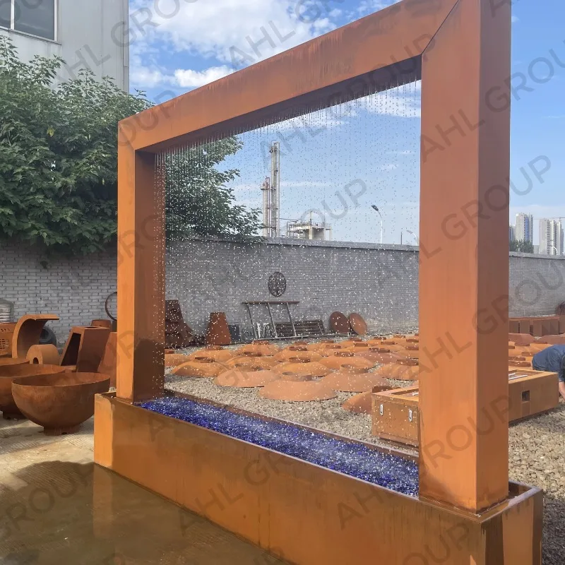 

Изготовленный на заказ современный дизайн водопад для продажи Коorten Garden Water Feature Factory