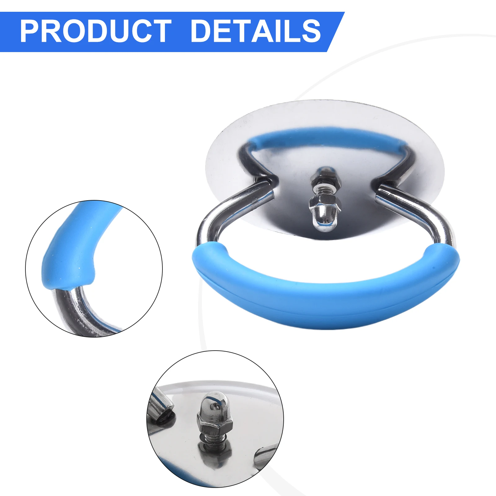 Simple Design Replacement Handle for Pot Covers Made from Polished Stainless Steel and Tough Inner Core Withstands Frequent Use