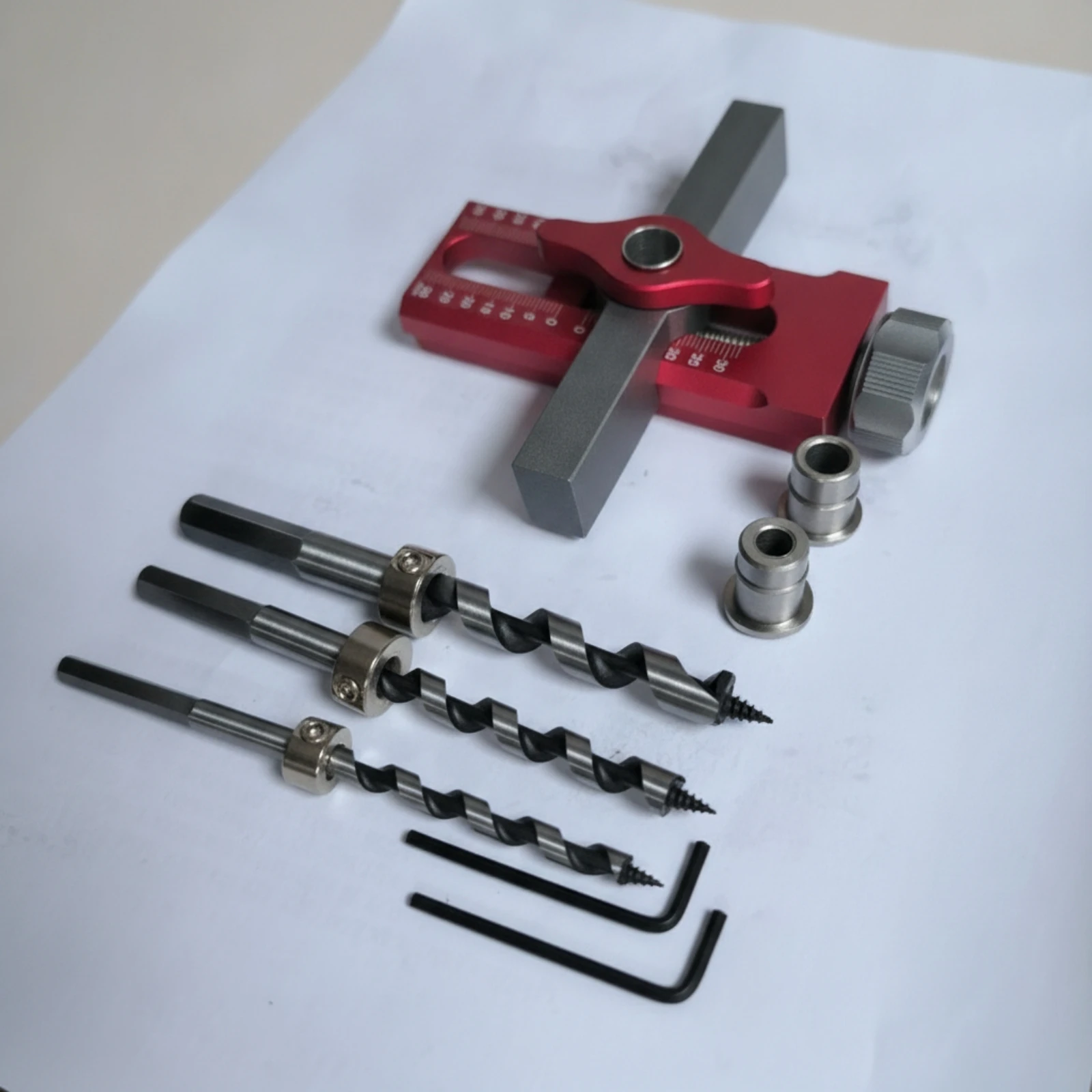 Cabinet Door Installation Alignment Aid Knurled Tightening Knob Door Positioning Drill Jig Home Improvement Tool Hex Keys