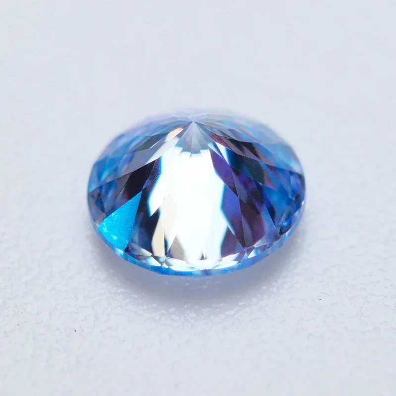 Moissanite หินทรงกลม 100 Faceted รัสเซีย Nest Cutt หลายสีสําหรับ DIY Charms เครื่องประดับวัสดุใบรับรอง