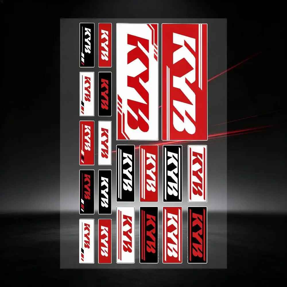 KYB Long Lasting Waterproof Reflective Sticker Scratch Conceal Fit Motorcycle Car Helmet Fridge Decals
